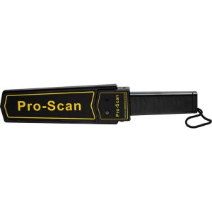Pro Scan handheld metal detector for security screening.