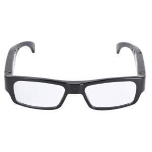 Smart eyeglasses featuring a concealed spy camera and built-in DVR for discreet recording.